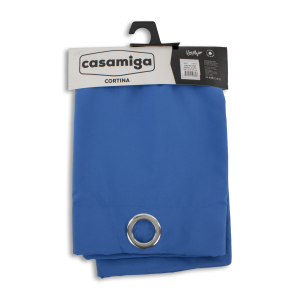Cortina De Área Modelo One Argolla Azul CASAMIGA 210 X 115 Cm