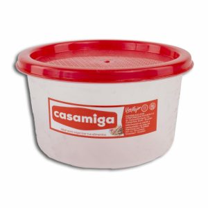 Repostero Discoware Transparente Con Tapa Roja CASAMIGA N3