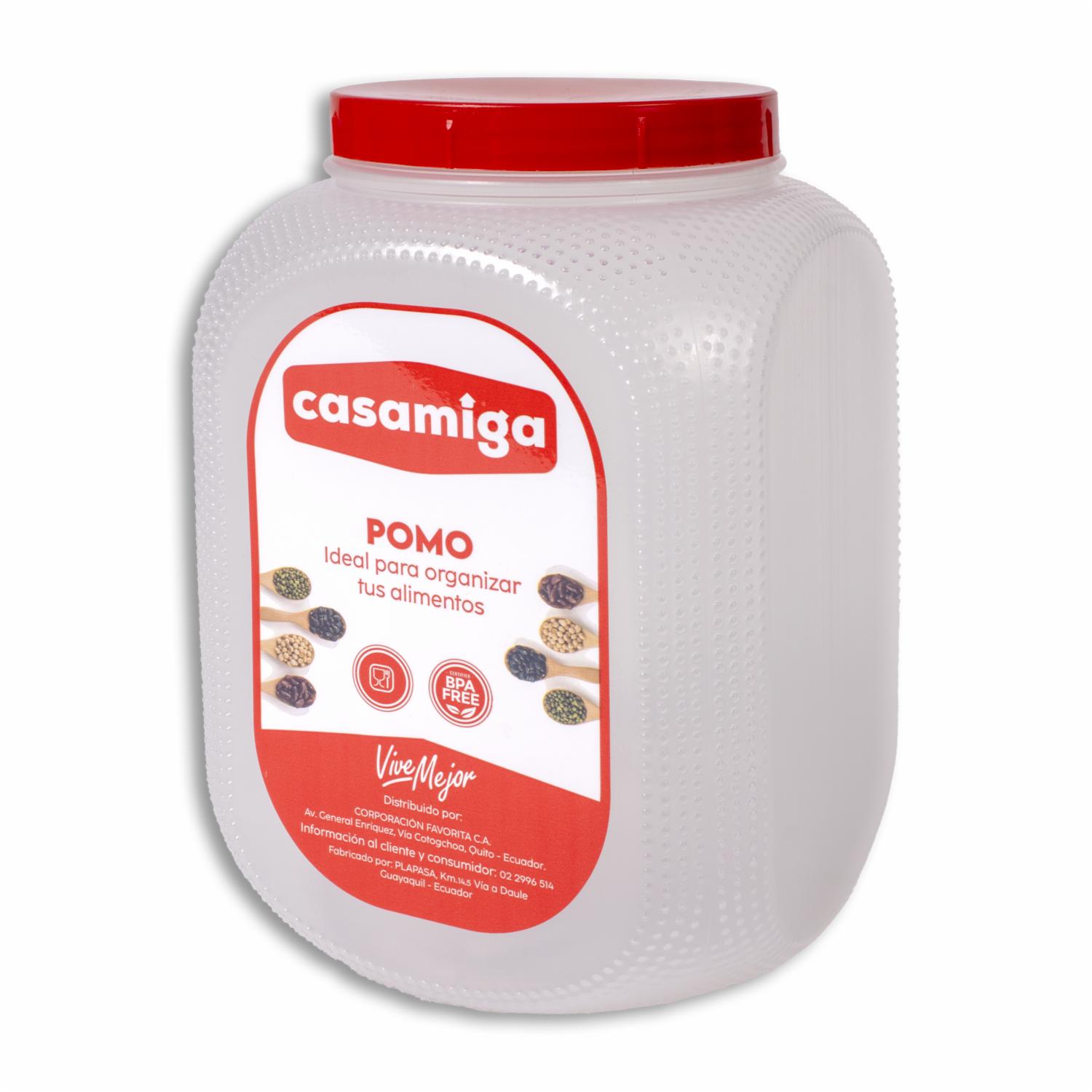 Pomo Transparente Con Tapa Roja CASAMIGA N3