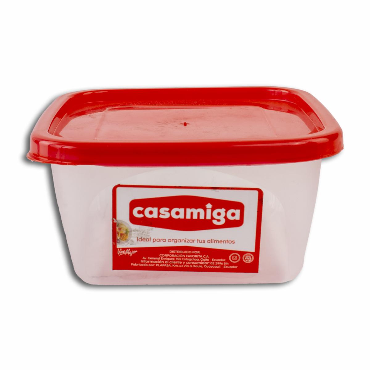 Repostero Transparente Con Tapa Roja Foodkeepers CASAMIGA N1