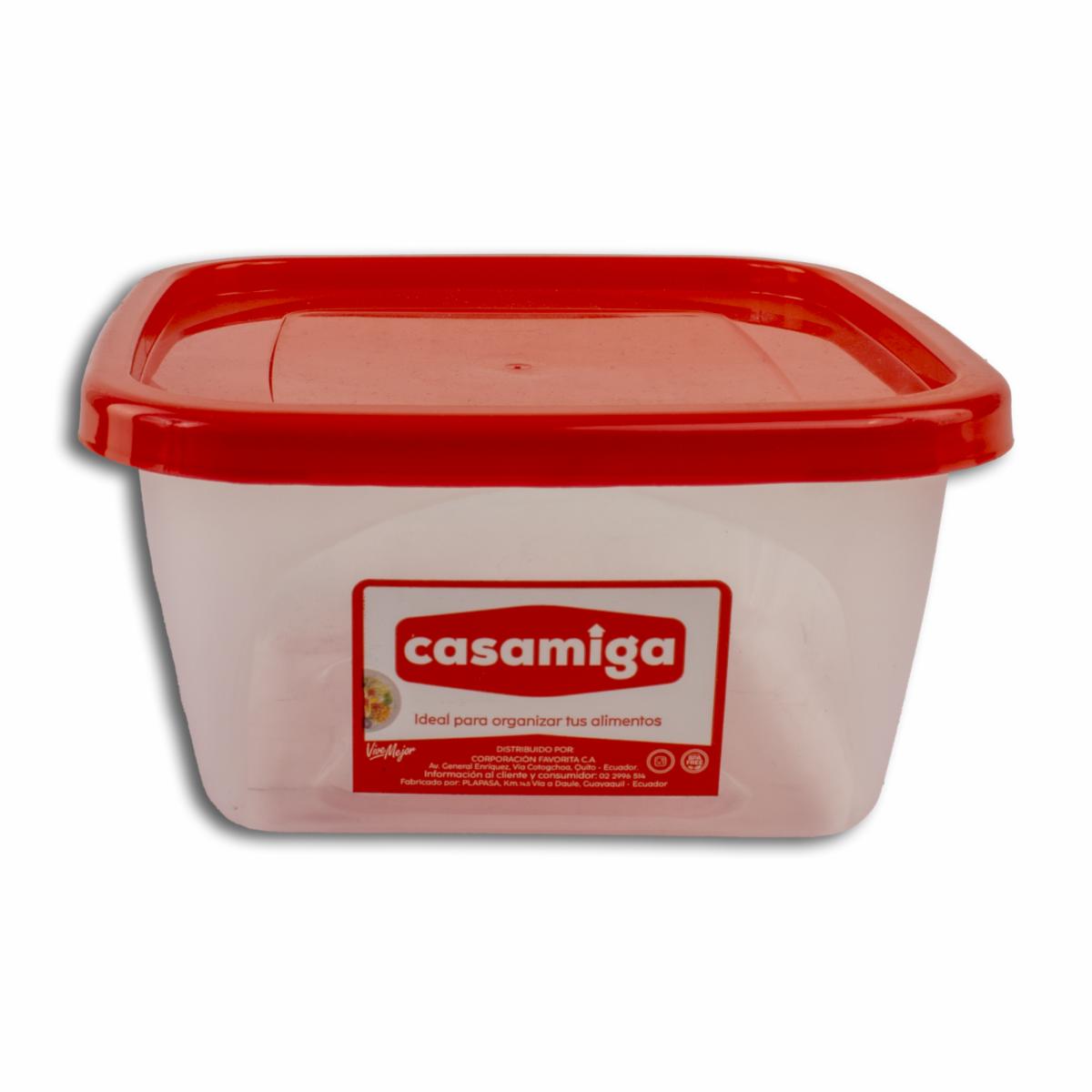 Repostero Transparente Con Tapa Roja Foodkeepers CASAMIGA N2
