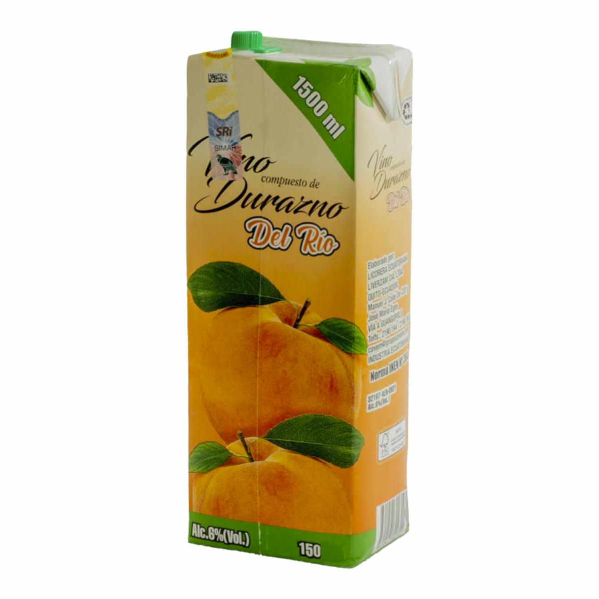 Vino De Durazno DEL RÍO 1 500 Ml