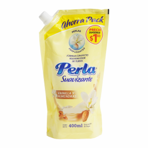 Suavizante De Ropa Soft Vainilla Doypack PERLA 400 Ml