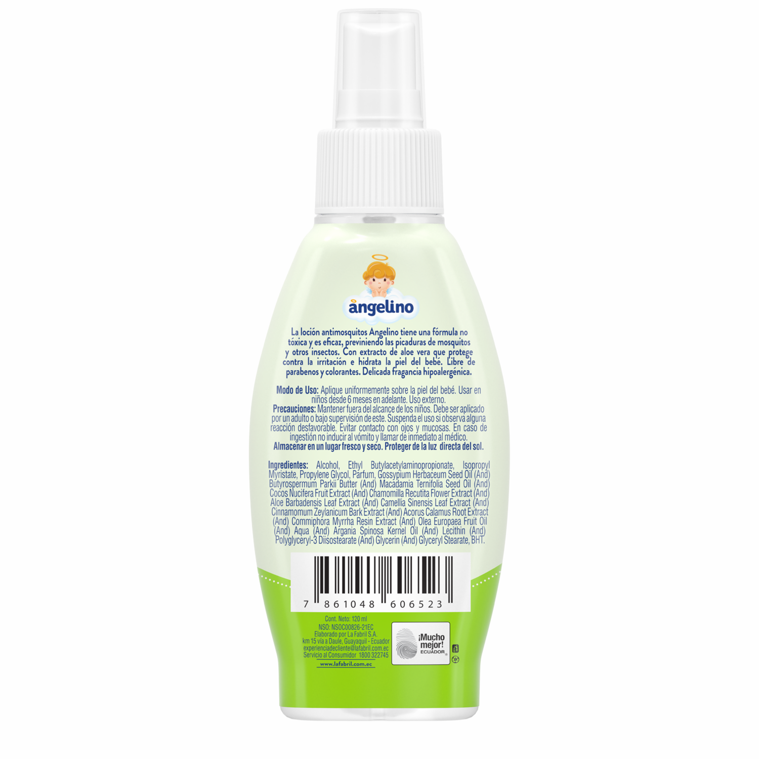 Repelente Infantil Antimosquitos ANGELINO 120 Ml - Image 2