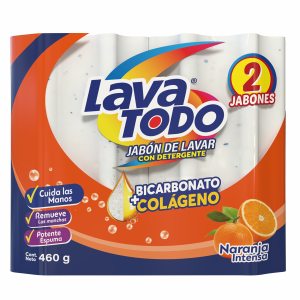 Jabón De Ropa Naranja Mandarina Bipack LAVATODO 2 X 230 G
