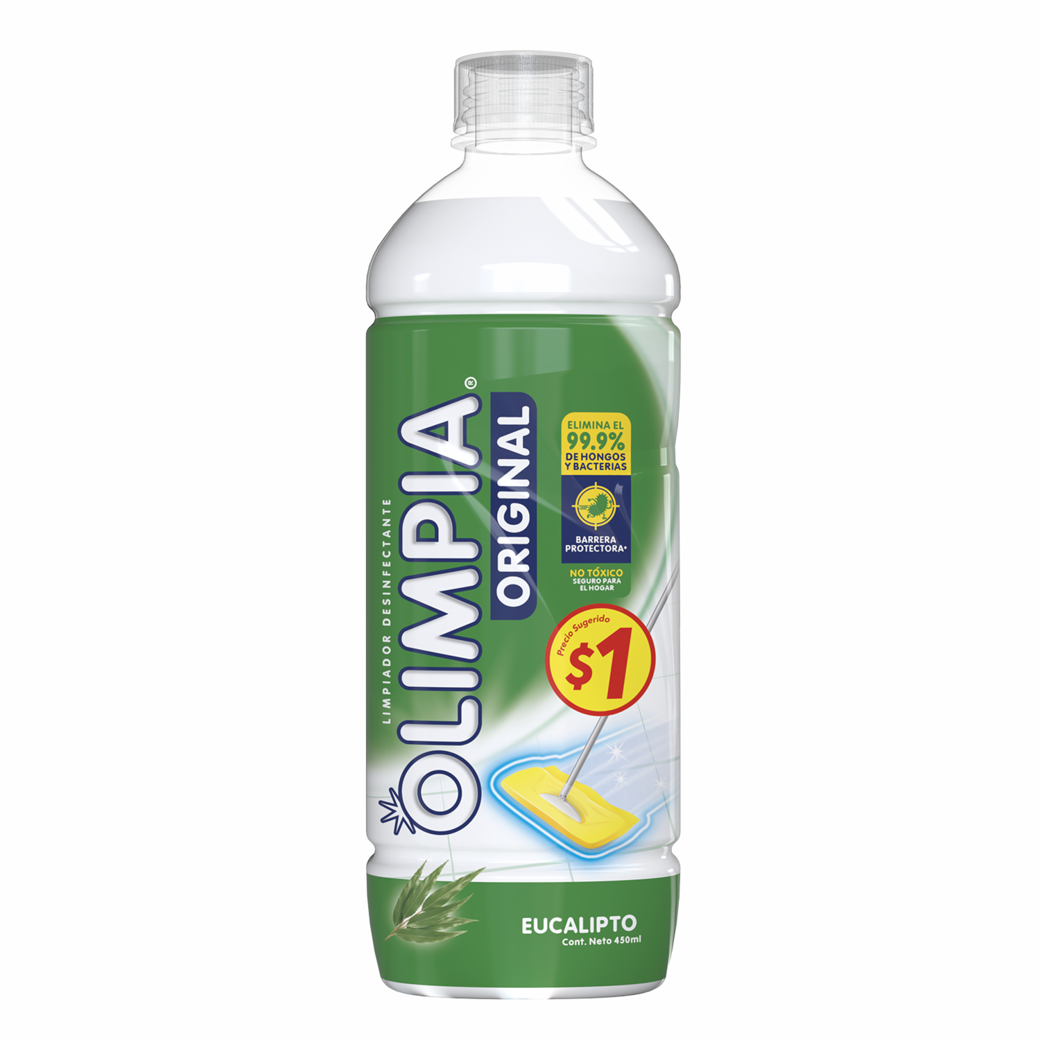 Limpiador Desinfectante Fragancia Eucalipto Silvestre OLIMPIA 450 Ml