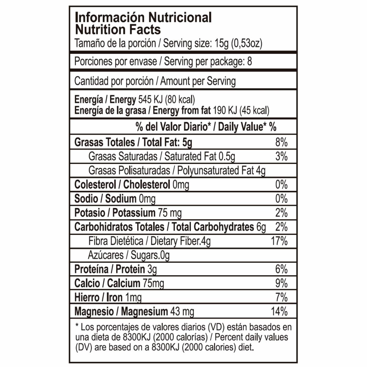 Semillas De Chía Blanca LIV 120 G - Image 2