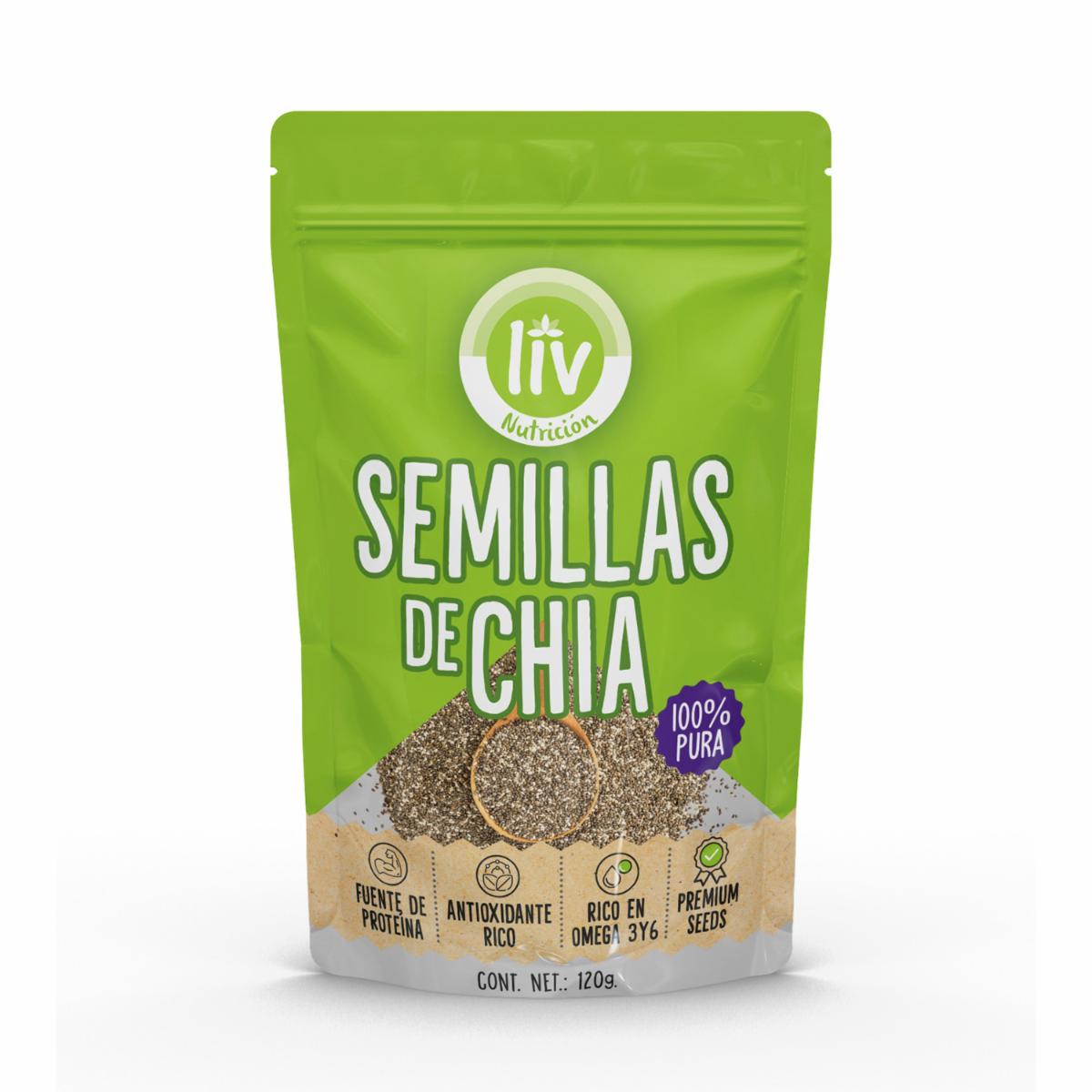 Semillas De Chía Blanca LIV 120 G - Image 3