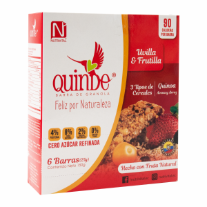 Barra De Granola Uvilla Y Frutilla QUINDE 150 G