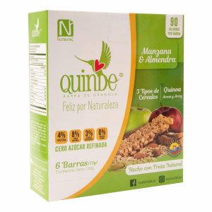 Granola En Barra De Manzana Y Almendra QUINDE 150 G