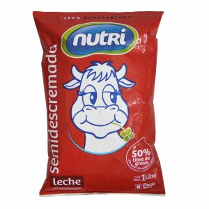 Leche Semidescremada Uht Tetrafino NUTRI Tetrapack
