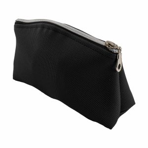 Cartuchera De Tela Con Cierre Metálico Color Negro CASAMIGA