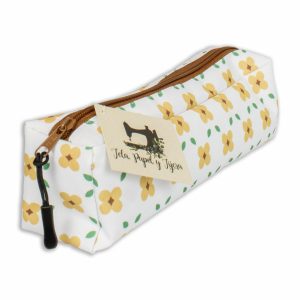Estuche Lápices Rectangular TELA, PAPEL Y TIJERA 23 Cm x 7 Cm x 6 Cm