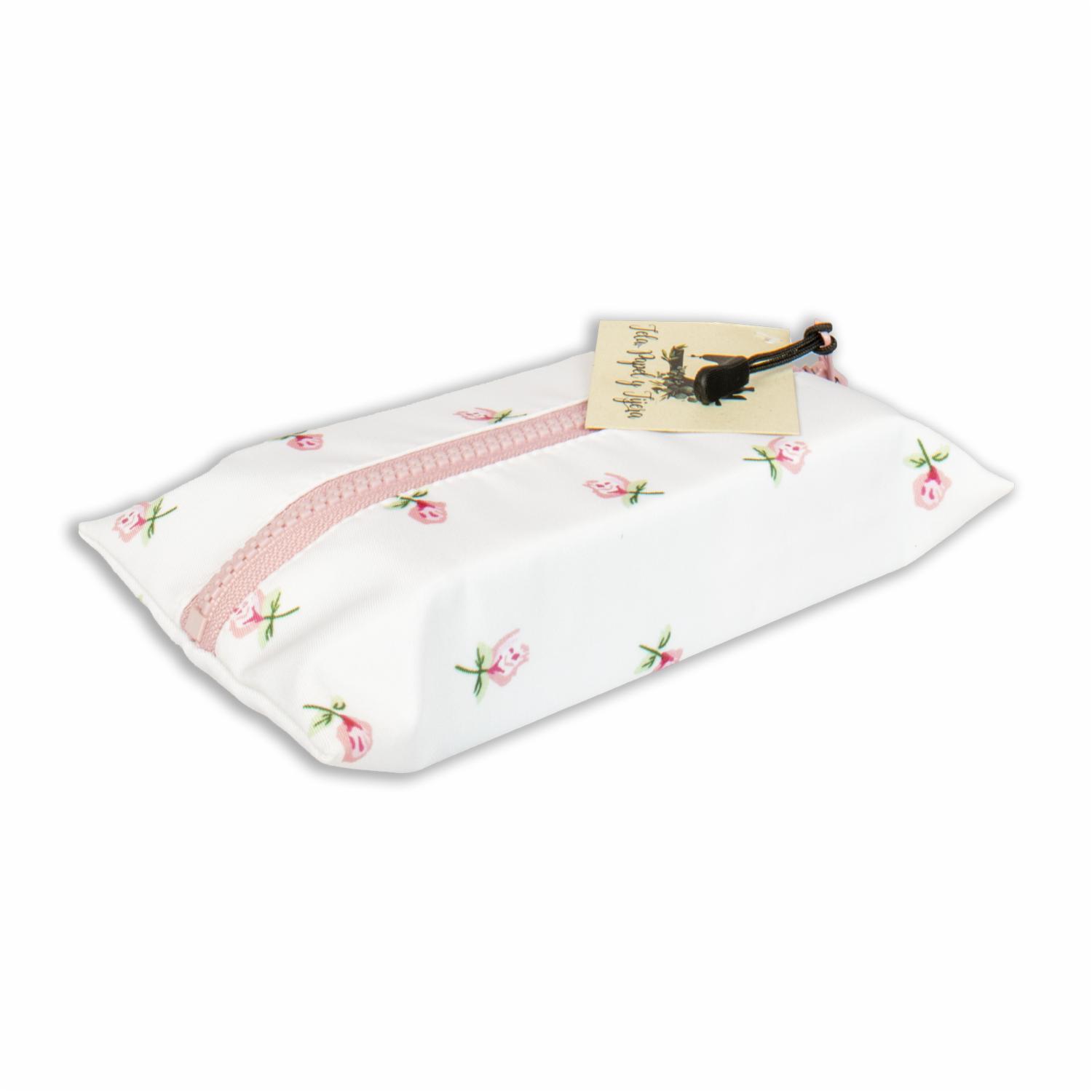 Estuche Lápices De Vinil Con Cierre Rosado TELA, PAPEL Y TIJERA 20 Cm x 13 Cm - Image 2