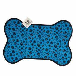 Individual Para Mascota Con Antideslizante TELA PAPEL Y TIJERA Mediano