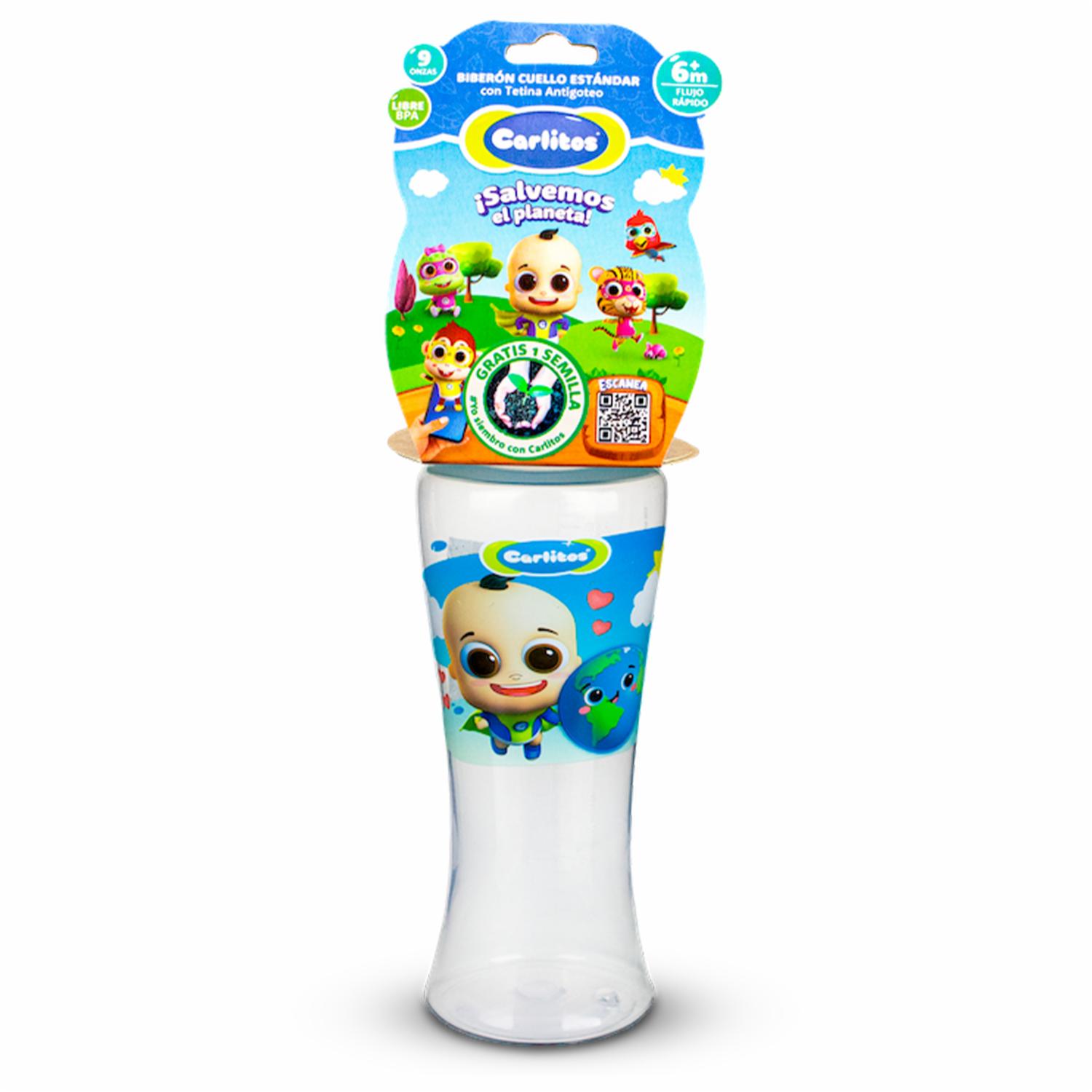 Biberón Para Bebés Sin Agarradera CARLITOS 9 Oz