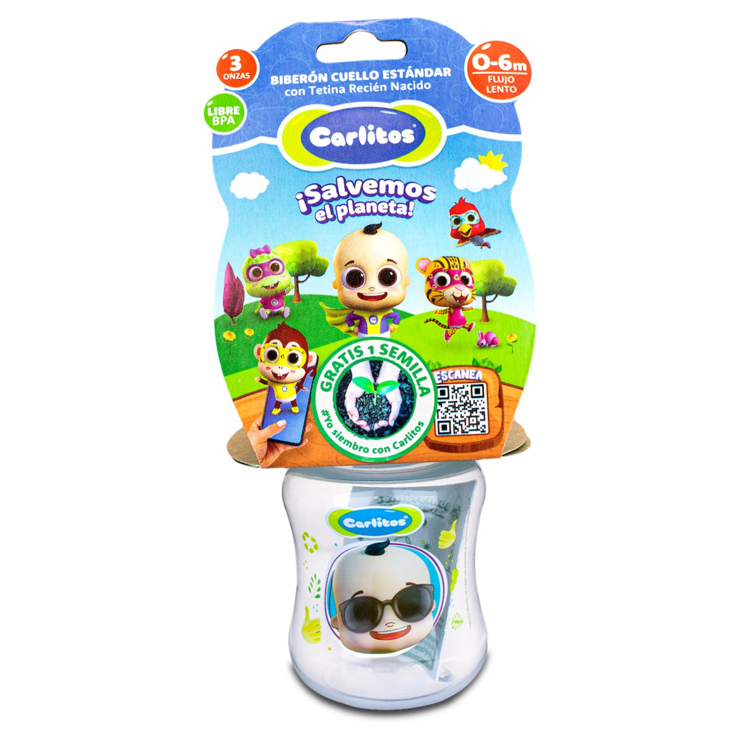 Biberón Para Bebés Sin Agarradera CARLITOS 3 Oz