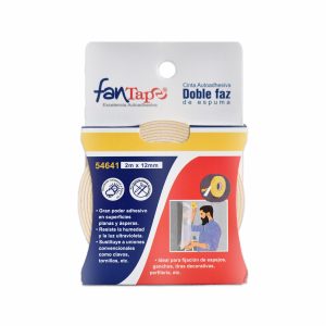 Cinta Adhesiva Doble Faz Espuma Blanco FANTAPE Unidad