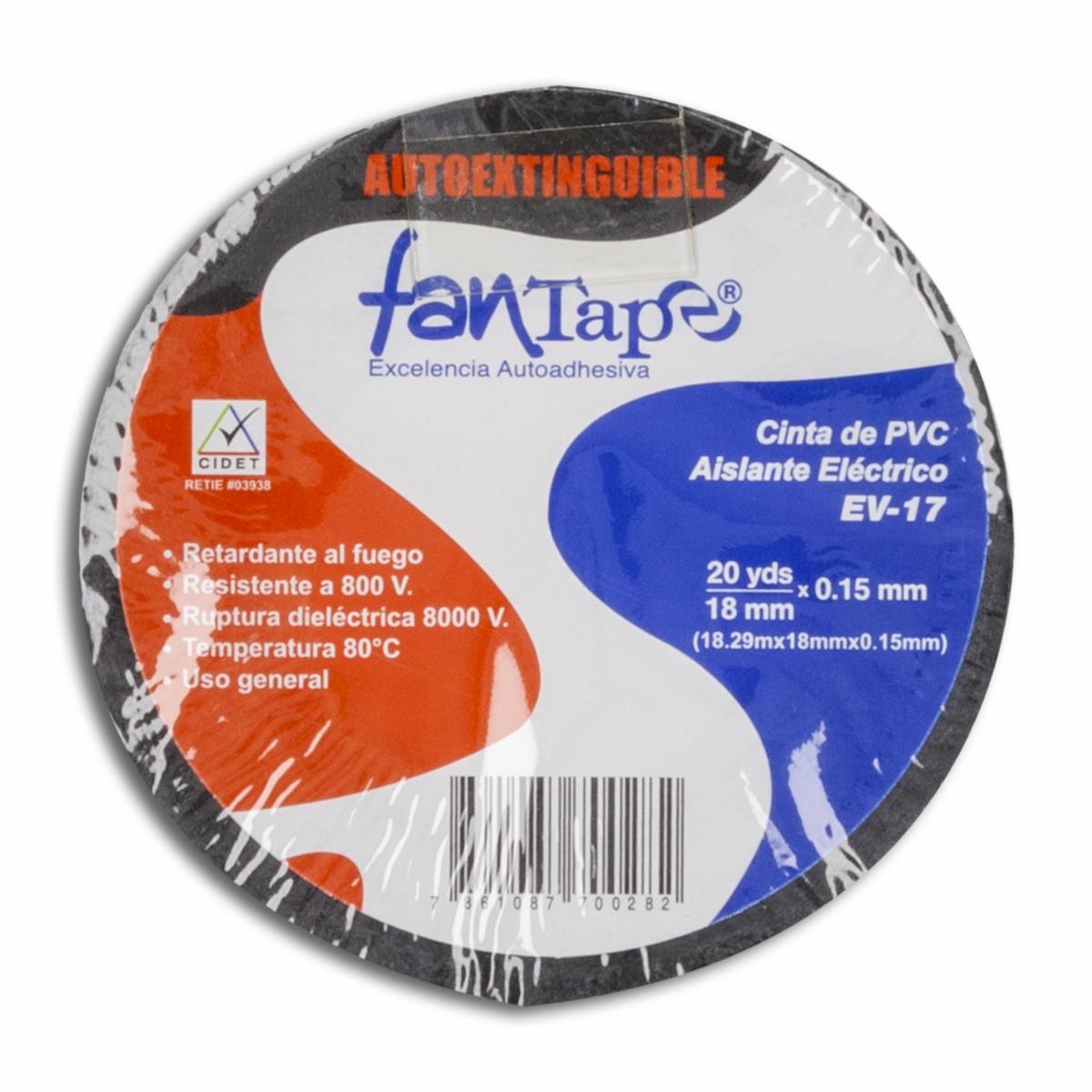 Cinta Adhesiva Aislante 20Yx18Mm FANTAPE Unidad - Image 2