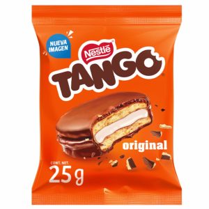 Galleta Dulce Sanduche Recubierta De Chocolate TANGO 25G