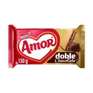 Galleta Waffer Doble Crema De Chocolate AMOR 130 G