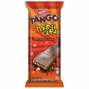 Barra De Chocolate Con Maní TANGO 90 G