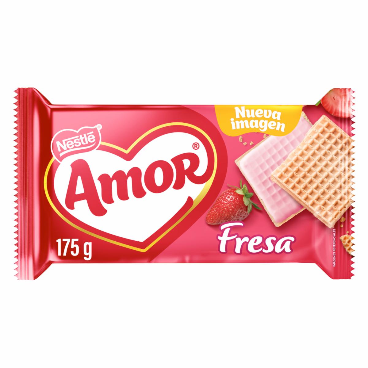 Galletas Waffer Fresa AMOR 175 G