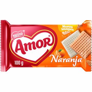 Galleta Waffer Naranja AMOR 100 G