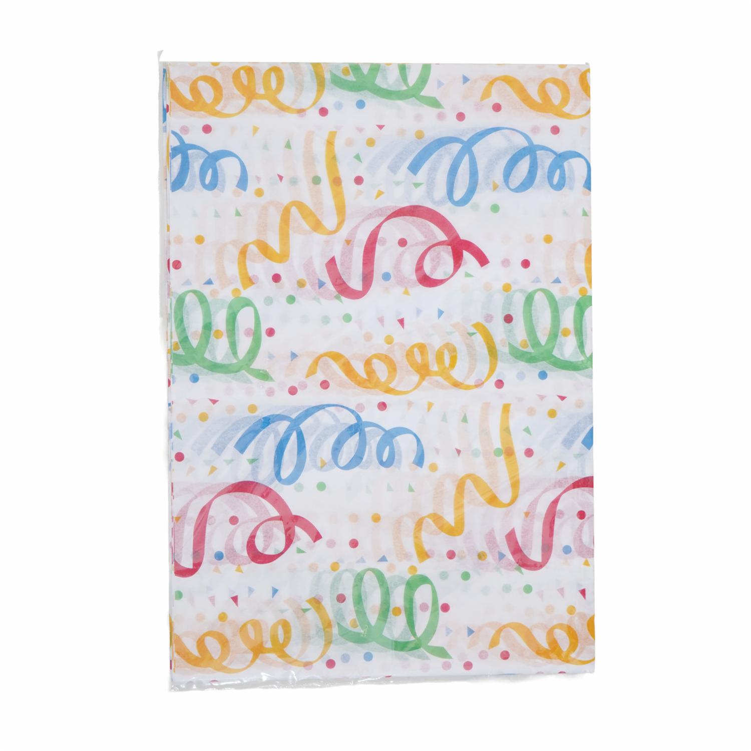 Papel De Regalo Seda Diseño Cumpleaños Serpentinas 50X70Cmx17 VERNAZA GRAFIC X 5 Uds