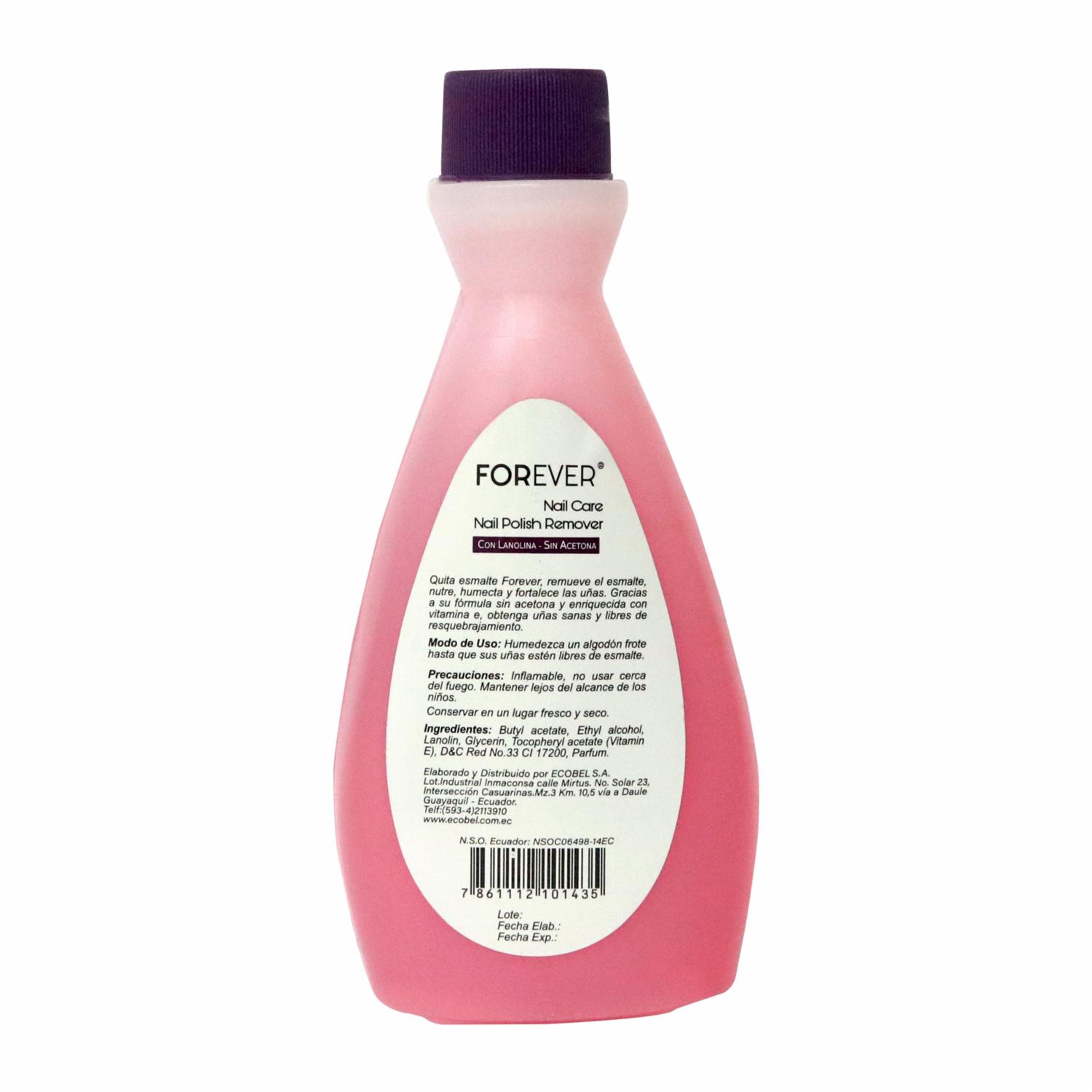 Quitaesmalte Lanolina FOREVER 120 Ml - Image 2