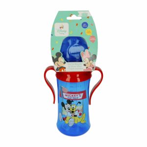 Taza Infantil Con Boquilla De Silicon Y Chupón Anticólico DISNEY 330 Ml