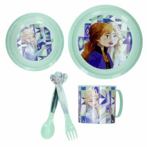 Vajilla Infantil Diseño Frozen DISNEY 5 Piezas
