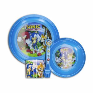 Vajilla Infantil Sencilla Diseño Sonic DISNEY