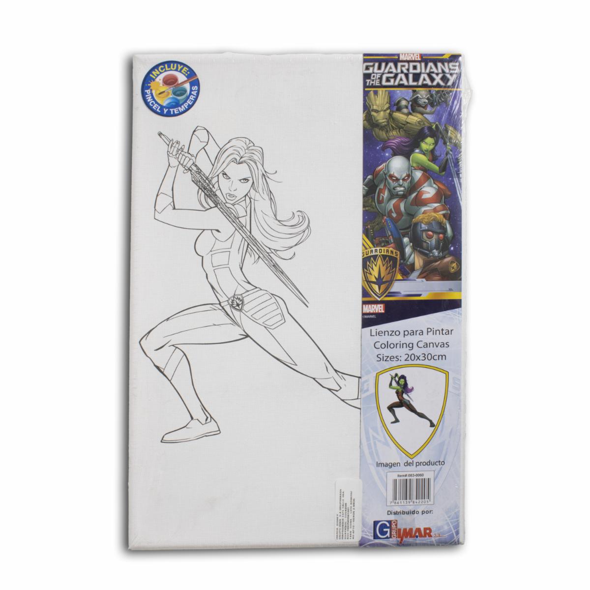 Lienzo Pre Impreso Diseño Gamora DISNEY 20X30CM