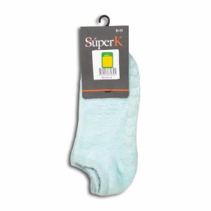 Medias Babuchas Antideslizante Turquesa SÚPER K Talla 9-11