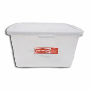 Caja Multiuso Con Tapa De Color Blanco PLAPASA 28 X 18 X 15 Cm