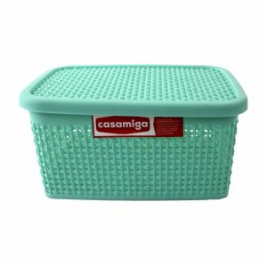 Cesta Spirella Color Verde Menta Pequeño PLAPASA 22,5 X 15 X 10,5 Cm