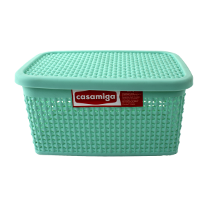 Cesta Spirella Color Verde Menta Pequeño PLAPASA 22,5 X 15 X 10,5 Cm
