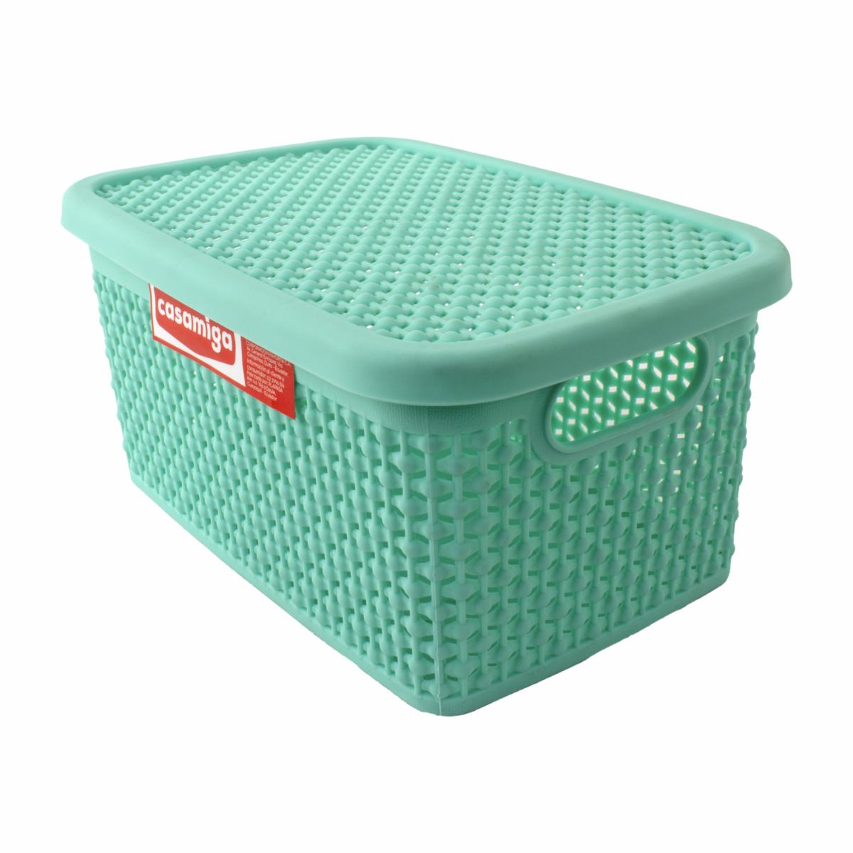 Cesta Spirella Color Verde Menta Pequeño PLAPASA 22,5 X 15 X 10,5 Cm - Image 2