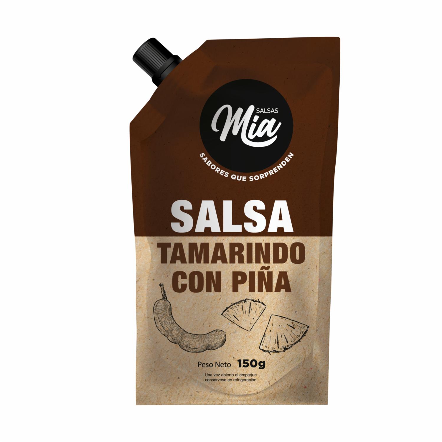 Salsa De Tamarindo Con Piña SALSAS MÍA 150 G