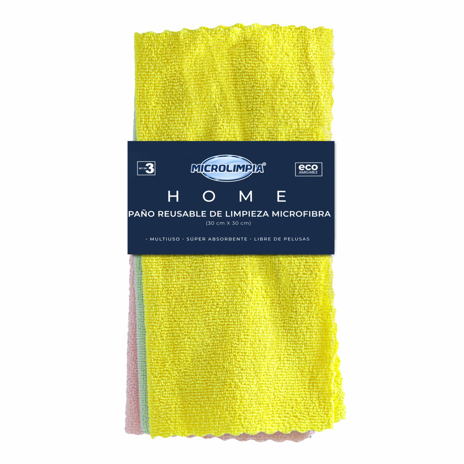 Set Toallas Microfibra MICROLIMPIA 30 X 30 Cm