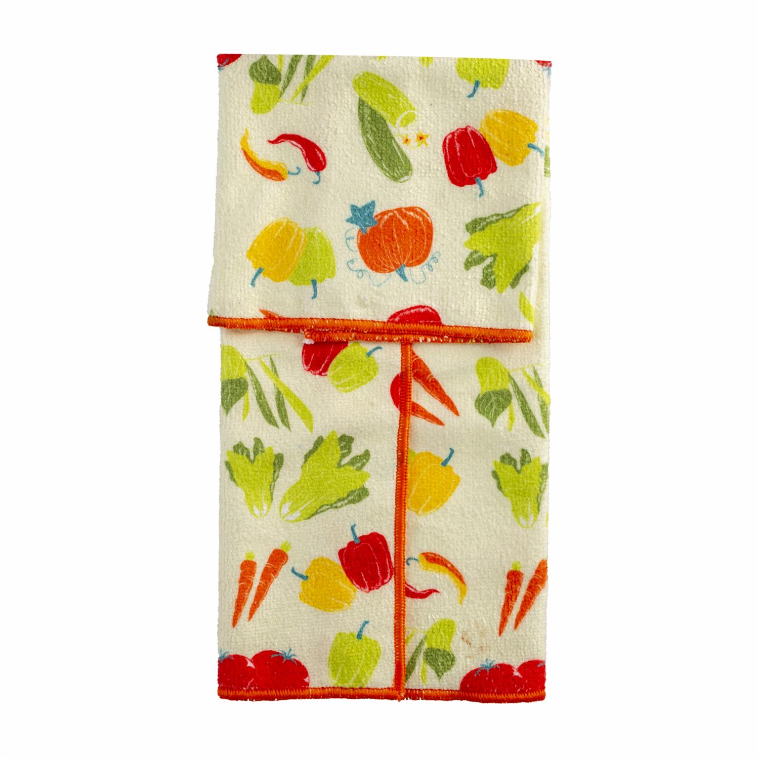 Paño De Cocina Vancouver Verduras MICROLIMPIA 48 X 40 Cm - Image 2