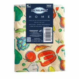 Paño De Cocina Vancouver Pimientos MICROLIMPIA 48 X 40 Cm