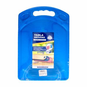 Tabla De Picar Plástica Mediana Azul COBELI 30 X 21 Cm