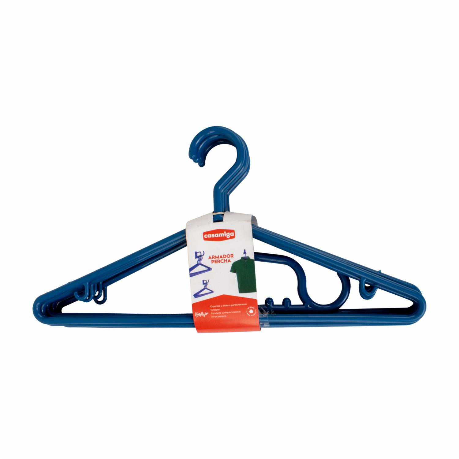 Armador Con Percha Color Azul CASAMIGA Unidad