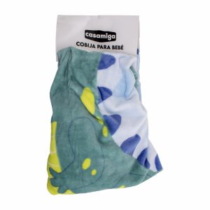 Cobija Para Bebe Diseño Dinosaurio Azul CASAMIGA Unidad