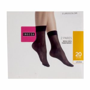Medias Cortas Lycra Transparente Brandy 20 Den INGESA