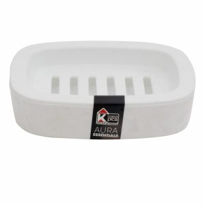 Jabonera Aura Essential Blanco CASA PICA 13 X 10 Cm