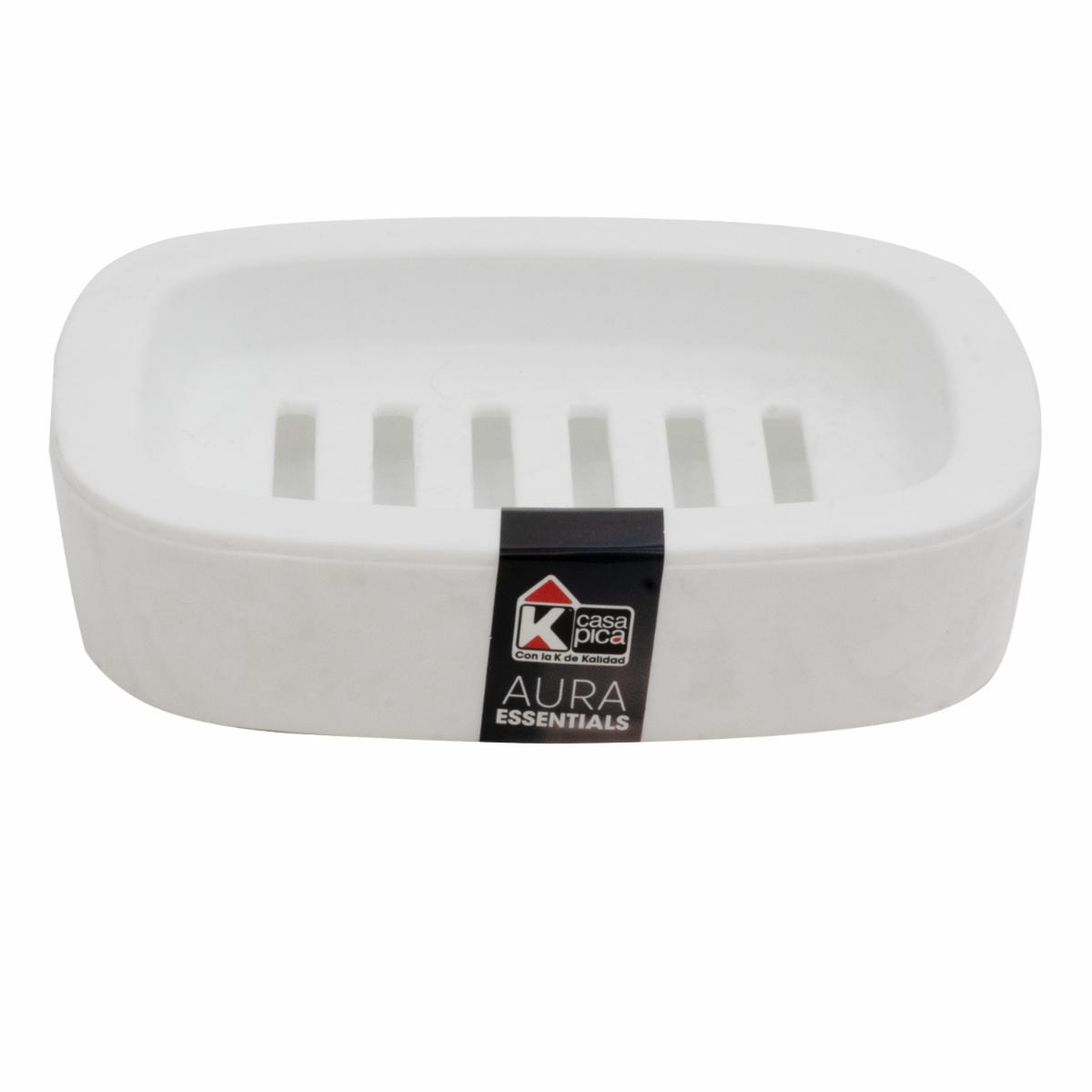 Jabonera Aura Essential Blanco CASA PICA 13 X 10 Cm