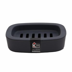 Jabonera Aura Essential Gris Osc CASA PICA 13 X 10 Cm